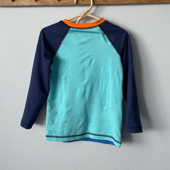 Cat & Jack Pirate Themed Rash Guard Size 4T - Picture 3 of 9